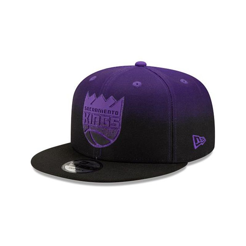 NBA Sacramento Kings Back Half 9Fifty Snapback (FOA4727) - Grey New Era Caps